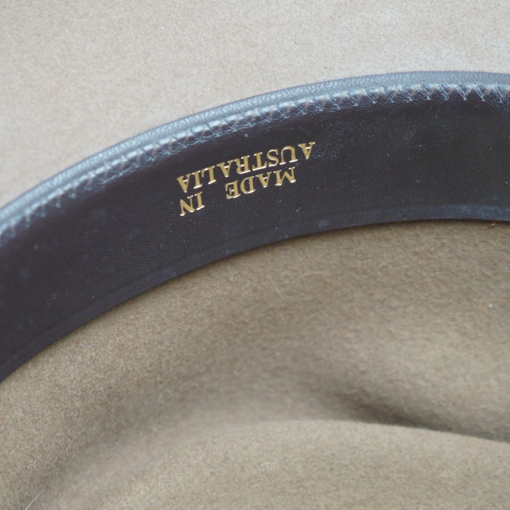 Akubra Imperial Quality Pure Fur Felt Hat Brown Made in Australia Size 60 - Picture 5 of 9